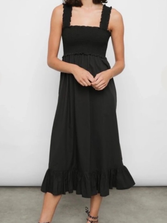 Rails Dresses & Skirts - Rails Rumi Black Cotton Midi Dress